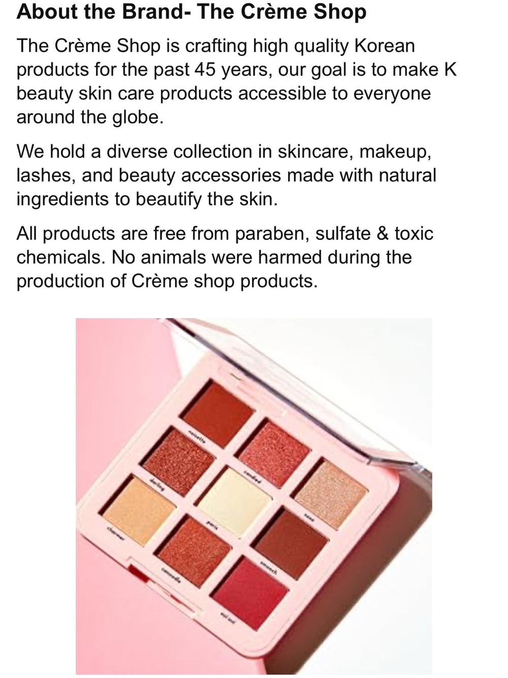 The Crème Shop Desert Springs 9-Color Eyeshadow Palette - Warm Neutrals & Bronze - Picture 7 of 8